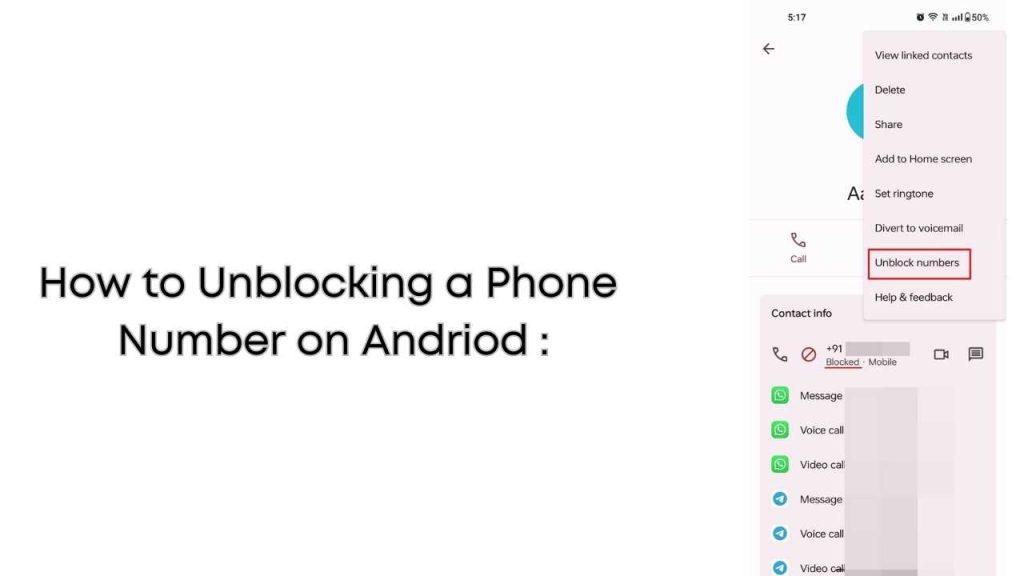 How to Unblocking a Phone Number on Andriod